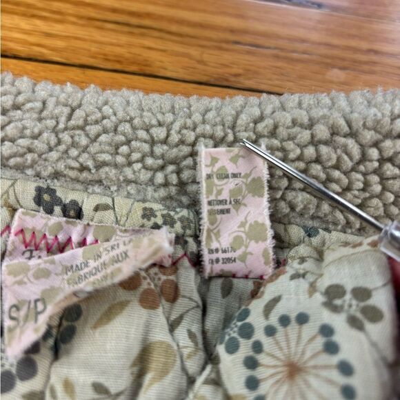 Free People Plaid Green & Brown zip up Jacket Size Small Petite - Picture 12 of 12